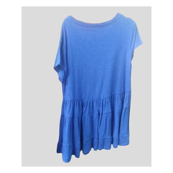 Blue Long Rippled Top - Picture 3 of 7